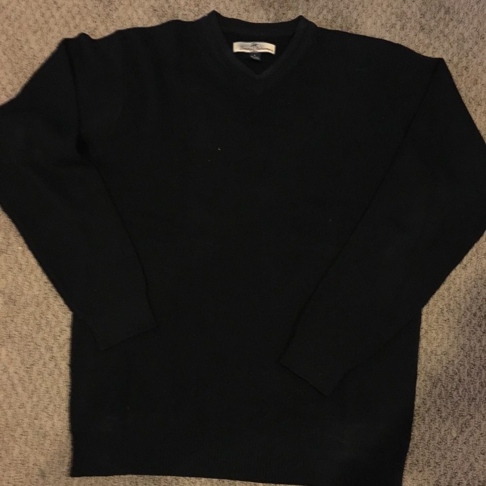 Tommy Bahama Black Vneck Sweater Men's Medium